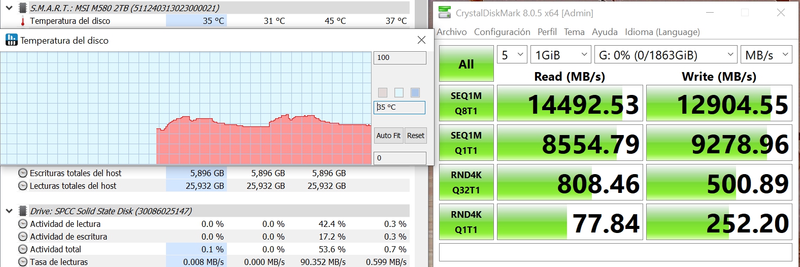 MSI SPATIUM M580 FROZR MSI SPATIUM M580 FROZR