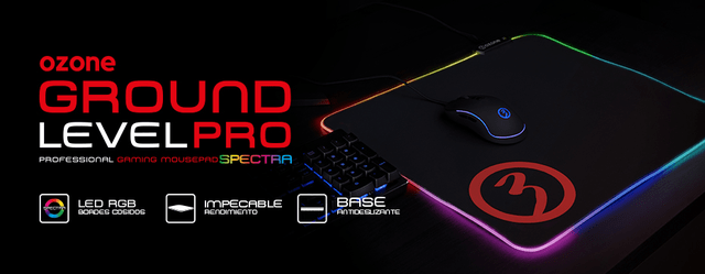 Alfombrilla Ozone Ground Level Pro Spectra con iluminación RGB 4