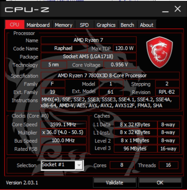 Review AMD RYZEN 7 7800X 3D 208