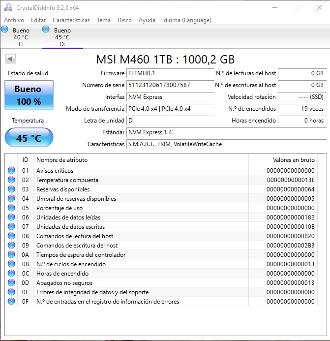 MSI SPATIUM M460 1TB MSI SPATIUM M460 1TB