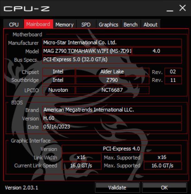 Review MSI Z790 Tomahawk WIFI DDR5 38 Review MSI Z790 Tomahawk WIFI DDR5 38