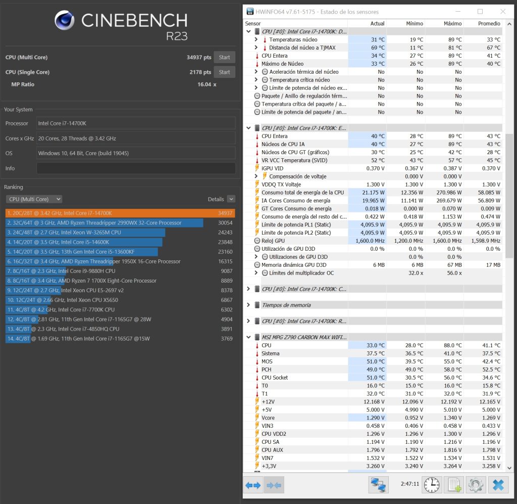 Review Intel i7 14700K 46 Review Intel i7 14700K 46