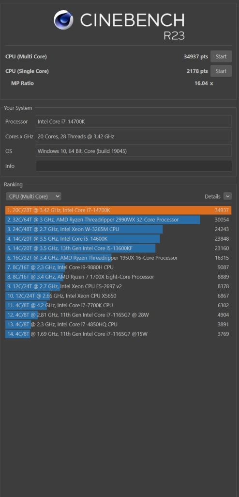 Review Intel i7 14700K 23 Review Intel i7 14700K 23