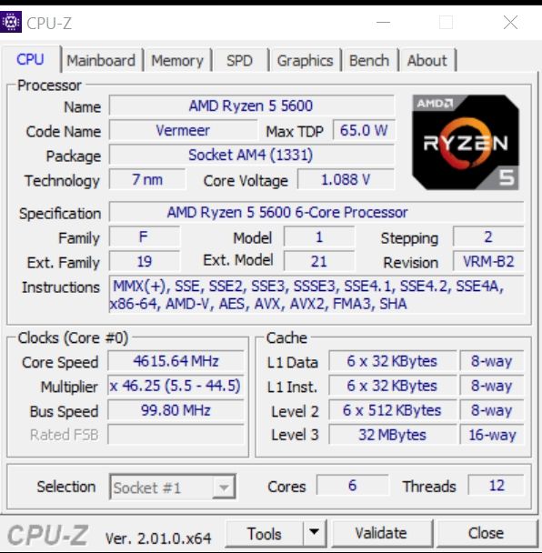 Review AMD Ryzen 5 5600 70