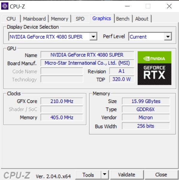 Review MSI Geforce RTX 4080 SUPER 16G Expert 30
