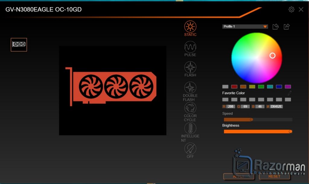 Review Gigabyte Geforce RTX 3080 Eagle OC 10G 20