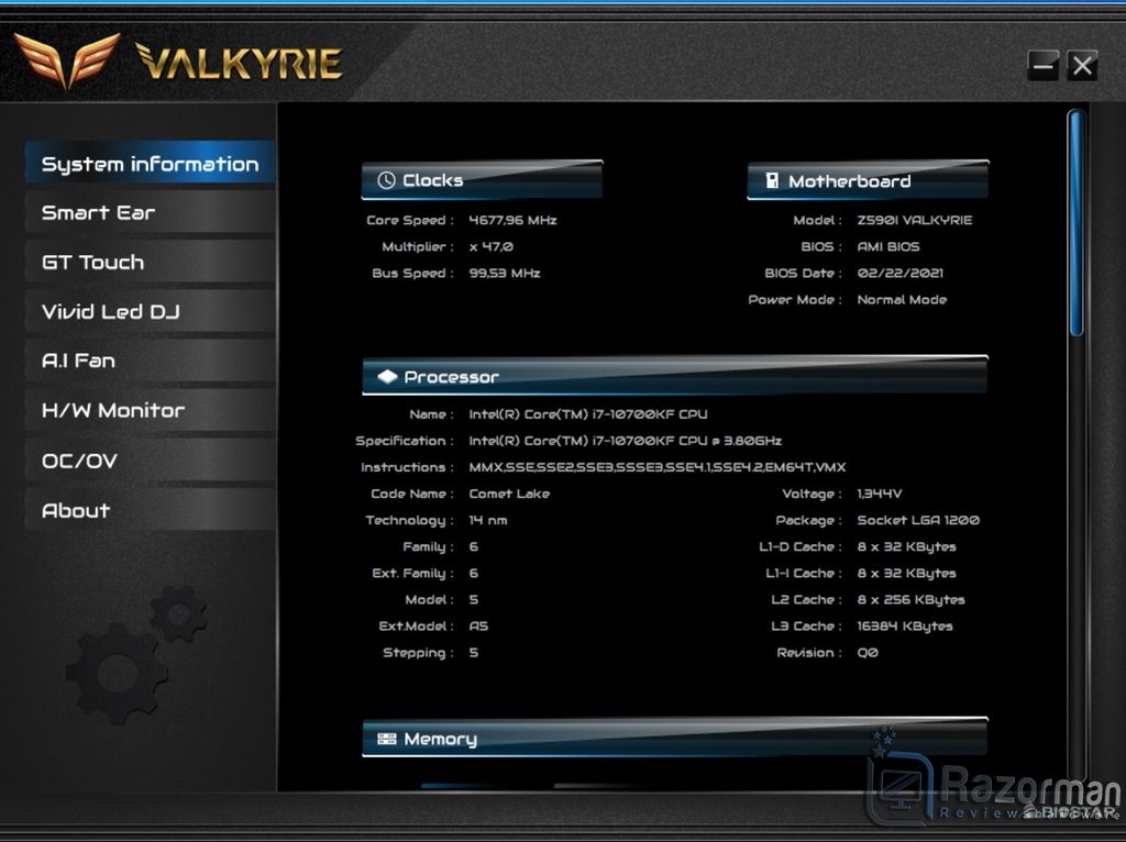 Review Biostar Z590i Valkyrie 29