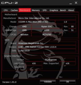 Review MSI A320M- A PRO MAX 39