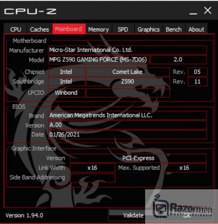 Review MSI MPG Z590 Gaming Force 46