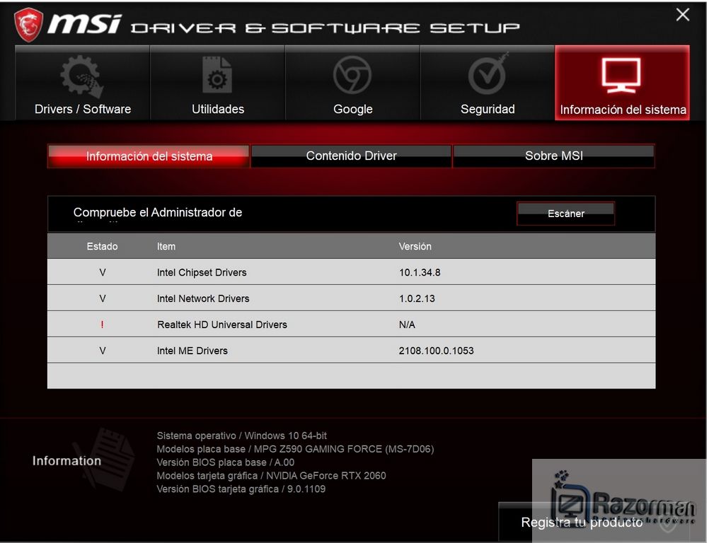 Review MSI MPG Z590 Gaming Force 36