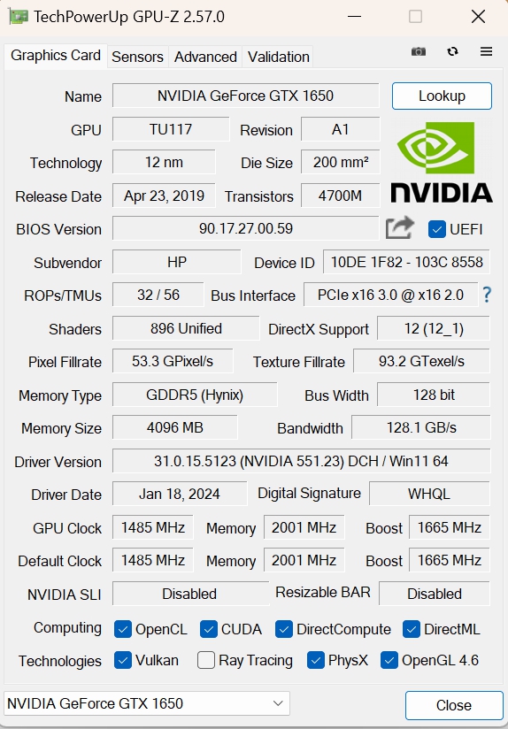 Review HP VICTUS 15L Gaming TG02-0041ns 42