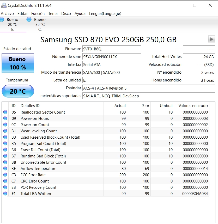 Review Samsung 870 EVO 22