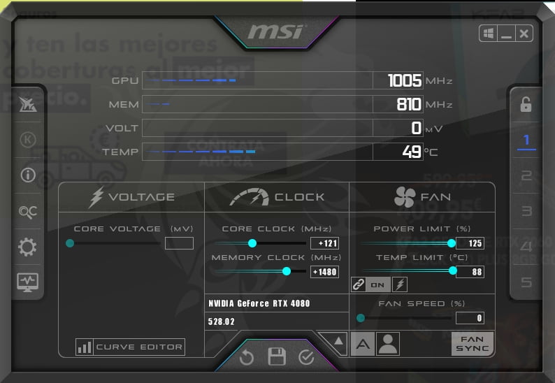 Review MSI Geforce RTX 4080 Suprim X 31