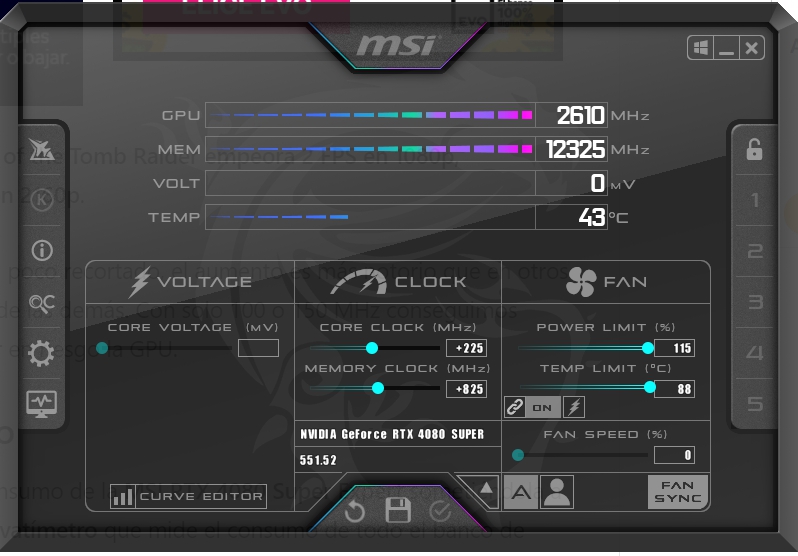 Review MSI Geforce RTX 4080 SUPER 16G Expert 57