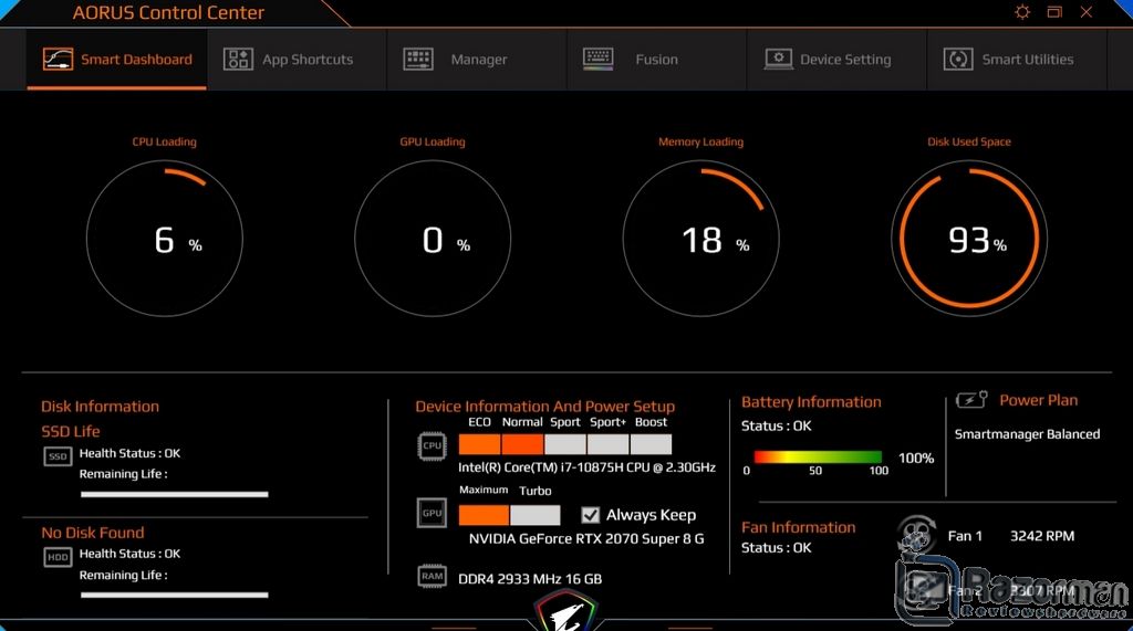 Review AORUS 15G XB 30 Review AORUS 15G XB 28