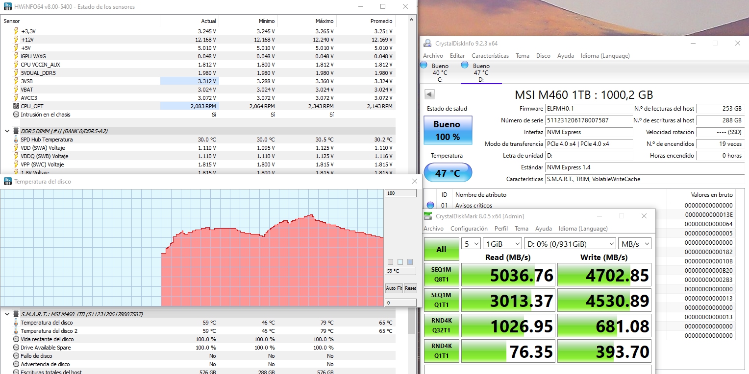 MSI SPATIUM M460 1TB MSI SPATIUM M460 1TB