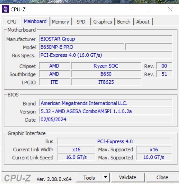 Review BIOSTAR B650MP-E PRO 26 Review BIOSTAR B650MP-E PRO 26