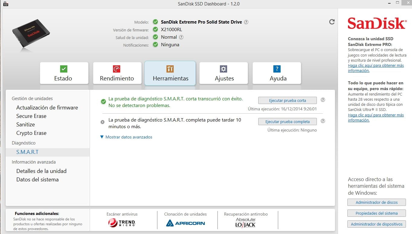 Review SSD Sandisk Extreme PRO 480 GB 10 screenshot.440