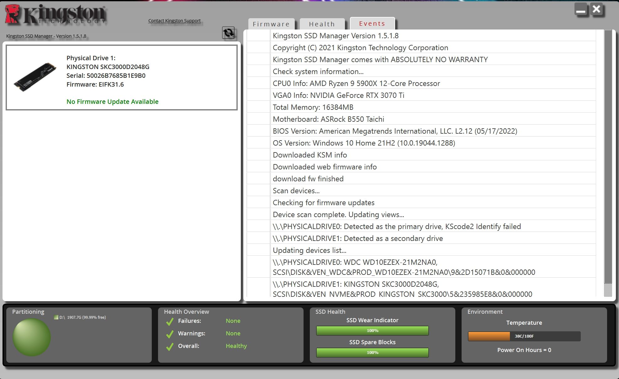Review Kingston KC3000 10