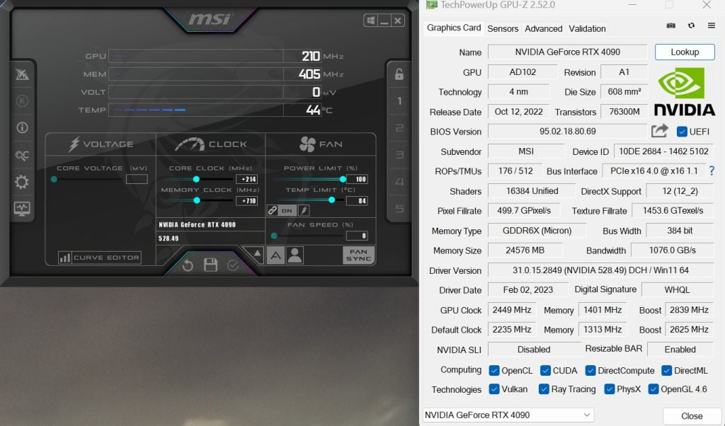 Review MSI RTX 4090 Suprim X 42 Review MSI RTX 4090 Suprim X 42