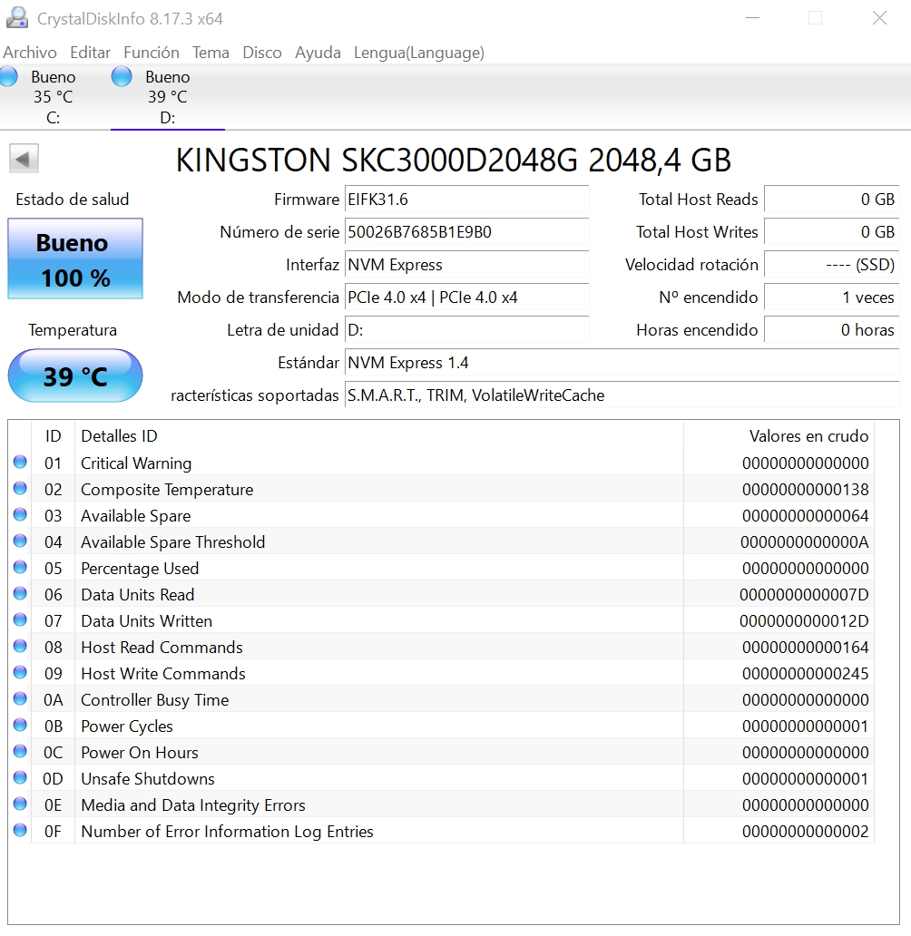 Review Kingston KC3000 12