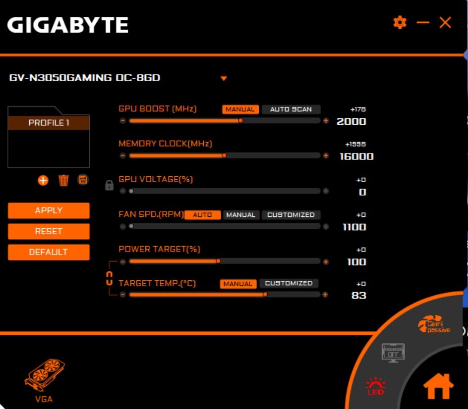 Review Gigabyte Geforce RTX 3050 Gaming OC 8G 35