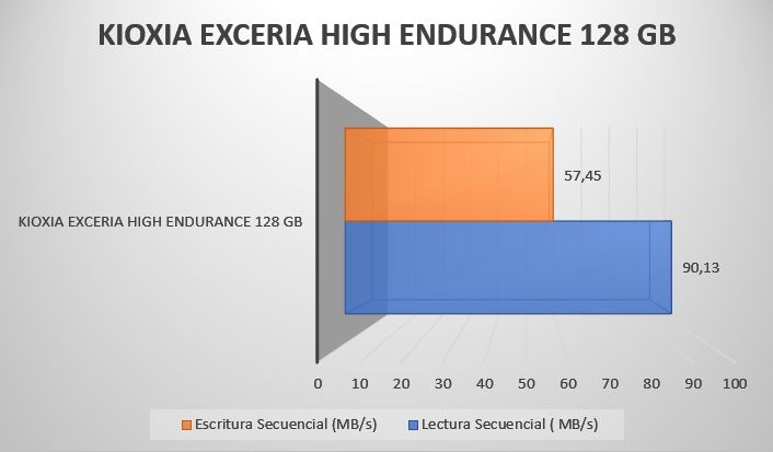 Review Kioxia Exceria High Endurance 128 GB 11 Review Kioxia Exceria High Endurance 128 GB 9