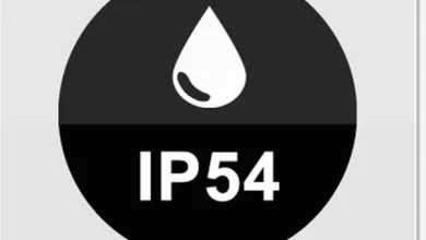 IP54: Protección contra polvo y agua 2 IP54: Protección contra polvo y agua 1