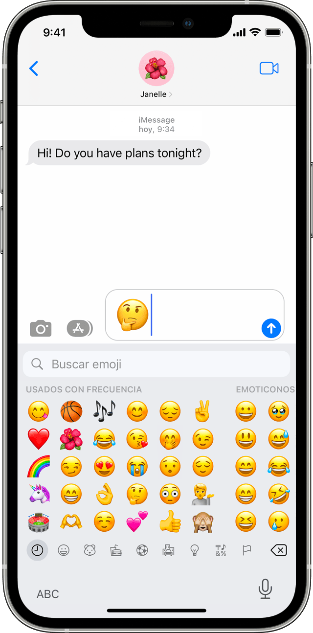 Toca el botón de emoji