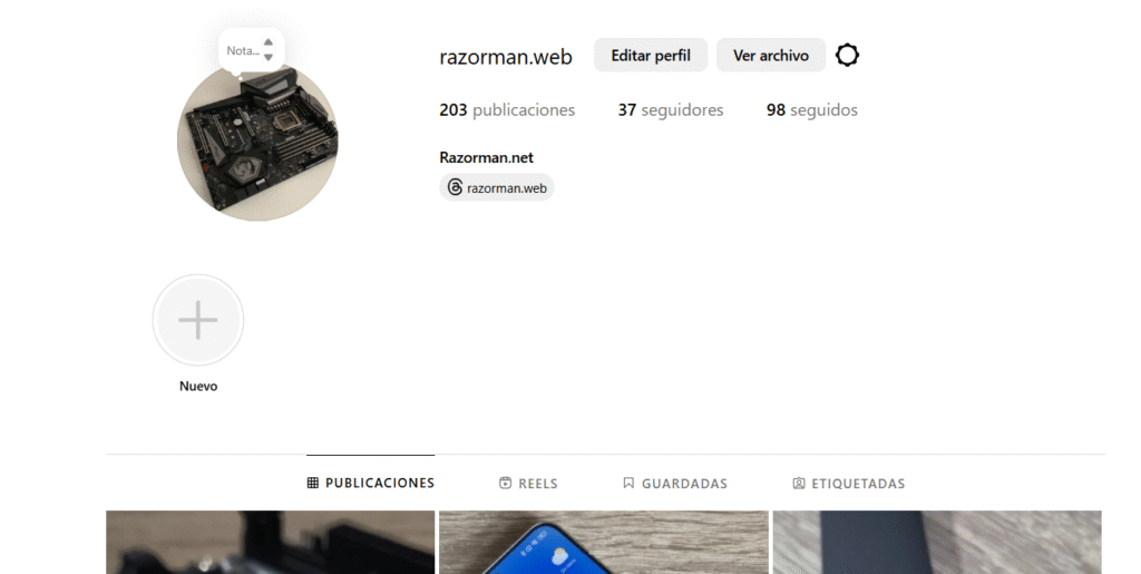 Instagram web