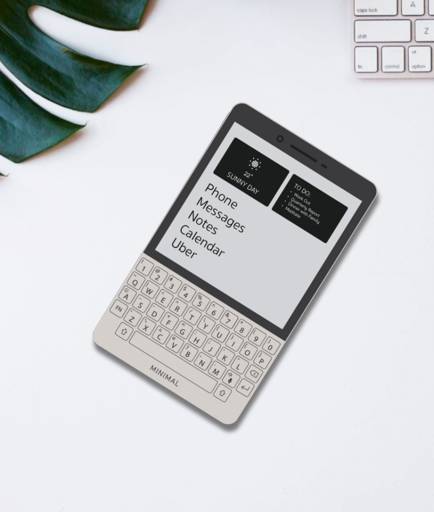 Minimal: Un teléfono inteligente minimalista y sostenible 1