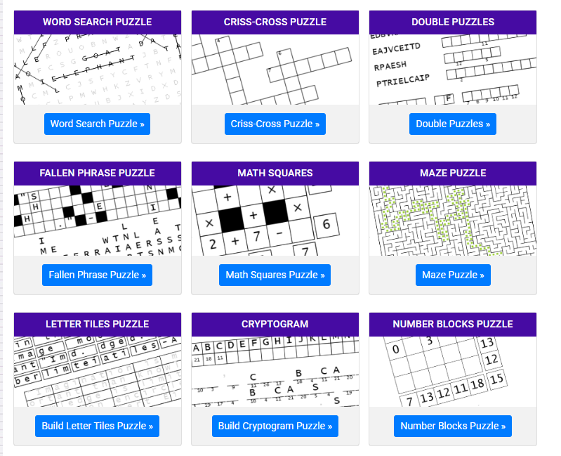 Puzzle Maker Puzzle Maker
