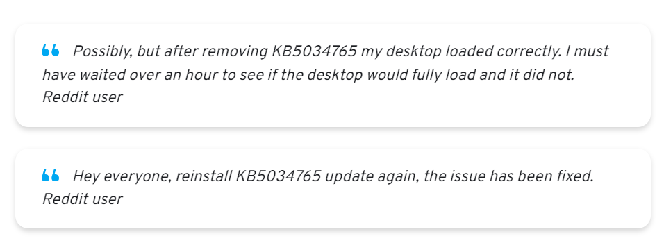 Problemas críticos en la actualización KB5034765 de Windows 11 4 Problemas críticos en la actualización KB5034765 de Windows 11 3