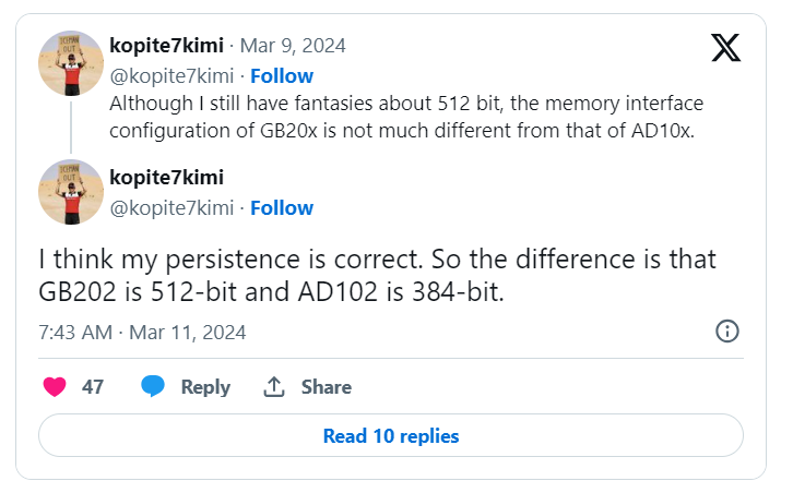 Se rumorea que la tarjeta gráfica insignia de la serie RTX 50 de Nvidia contará con un bus de memoria de 512 bits y memoria GDDR7 de 28 Gb/s 2 Se rumorea que la tarjeta gráfica insignia de la serie RTX 50 de Nvidia contará con un bus de memoria de 512 bits y memoria GDDR7 de 28 Gb/s 1