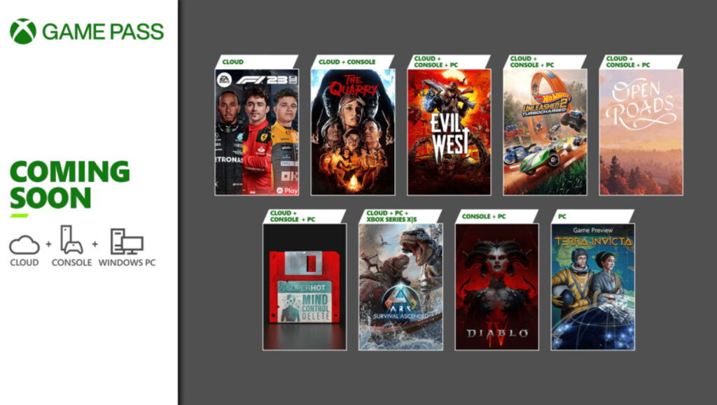 Xbox Game Pass marzo y abril
