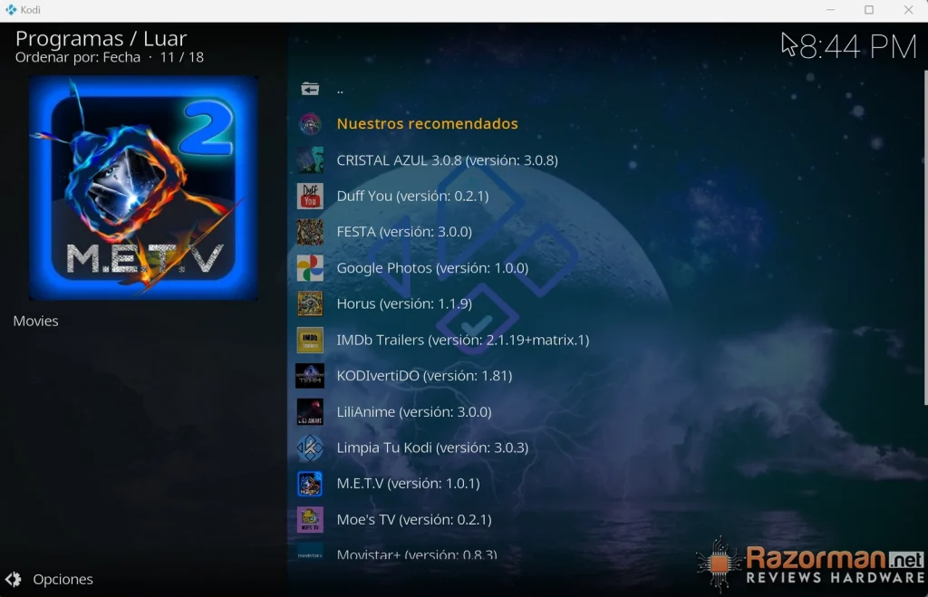 Intalación addon Cristal Azul 3.0.8 en 2024: Guia completa