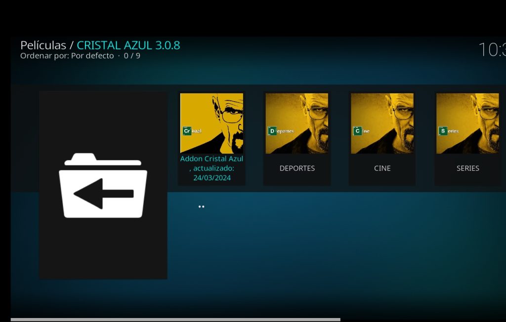 Intalación addon Cristal Azul 3.0.8 en 2024: Guia completa