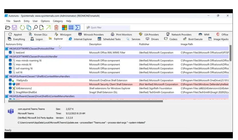 Autoruns: configura los programas que se ejecutan al arrancar Windows 1 Autoruns