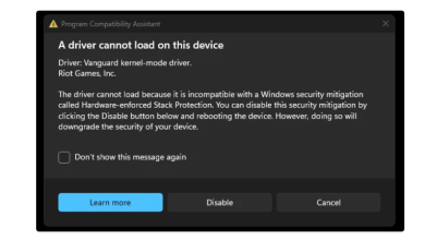Windows 11 KB5041585 causa problemas con IPV6 y el sistema Anti-Cheat Vanguard 14 Valorant KB5041585
