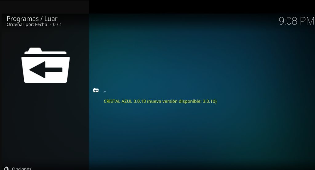 Actualizar a KODI 3.0.10 Actualizar a KODI 3.0.10