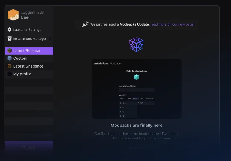 SKlauncher: Un lanzador alternativo para Minecraft