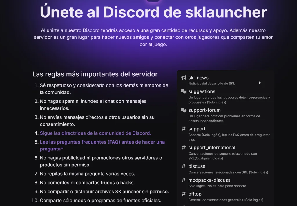 Discord SKlauncher Discord SKlauncher