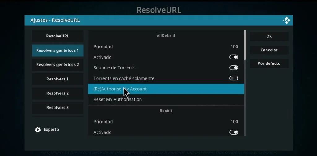 Instalar AllDebrid en KODI Instalar AllDebrid en KODI