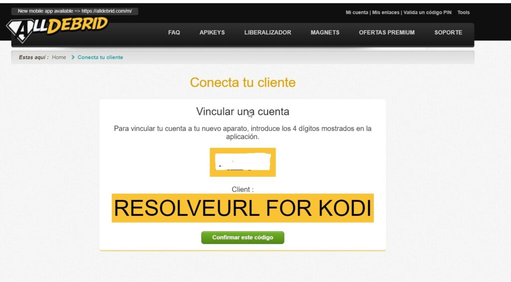 Instalar AllDebrid en KODI Instalar AllDebrid en KODI