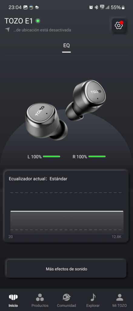 TOZO E1: opiniones de uso ¿merecen la pena? 8 Software TOZO E1