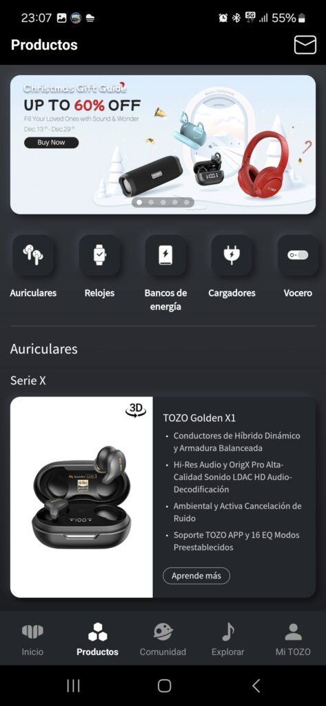 TOZO E1: opiniones de uso ¿merecen la pena? 10 Software TOZO E1