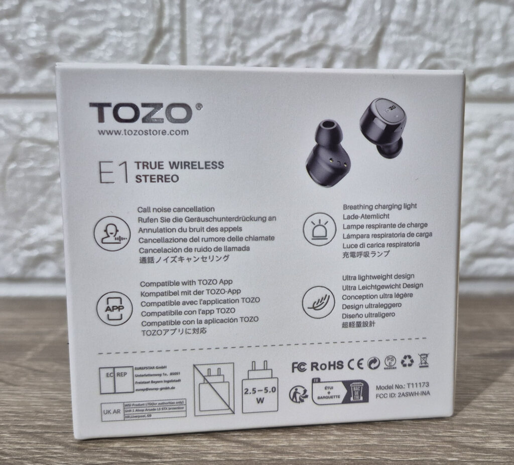 TOZO E1: opiniones de uso ¿merecen la pena? 2 TOZO E1