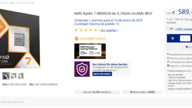 AMD Ryzen 7 9800X3D: El procesador estrella que arrasa en ventas y demanda 10 AMD Ryzen 7 9800X3D