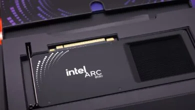 Overhead Intel ARC B580