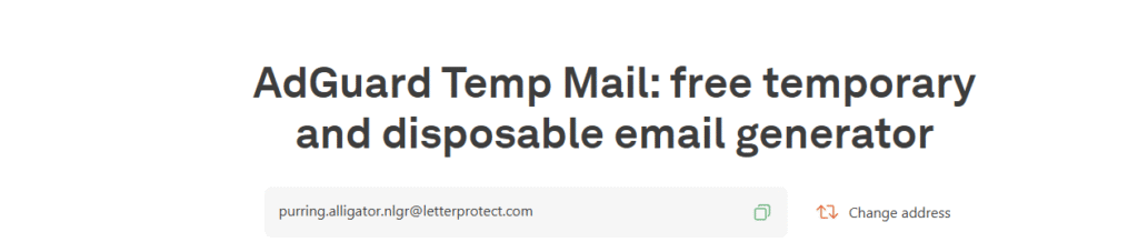 Adguard Temp Mail AdGuard Temp Mail